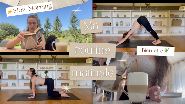Ma routine matinale bien-être ✨