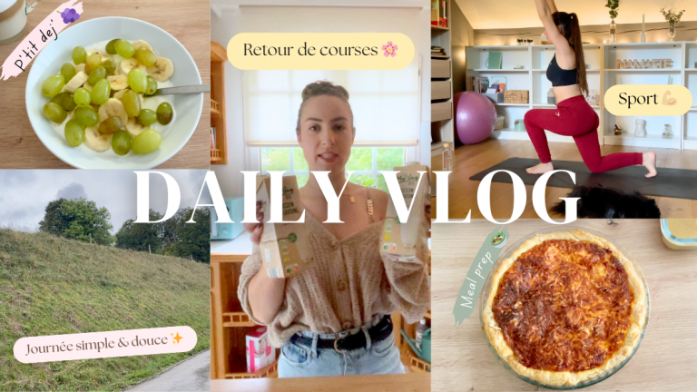 ☕️ VLOG – Slow Morning, RETOUR de COURSES & MEAL PREP facile 🥗