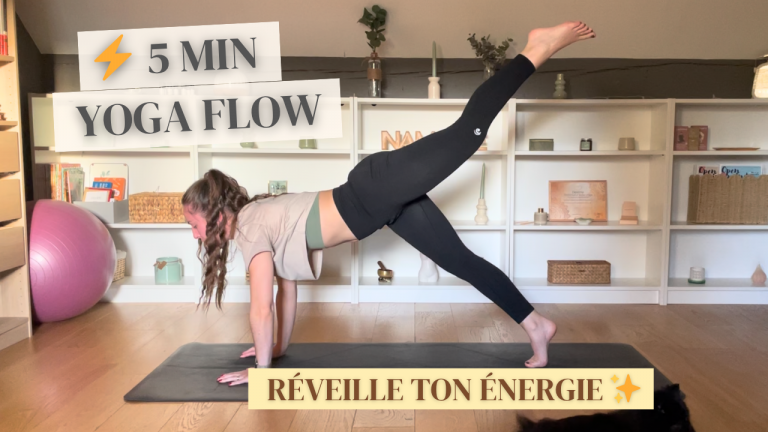 🔥 5 MIN YOGA ÉNERGISANT – ta mini pause bien être ✨